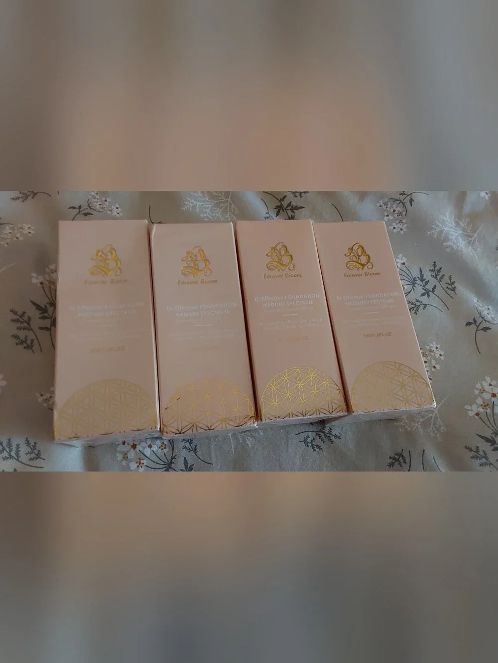 New Forever Bloom Biomimic Foundation Medium Spectrum - NEW IN BOX! set of 4